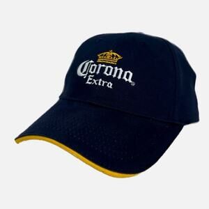 NWT Corona Extra Navy Cap with Yellow Trim